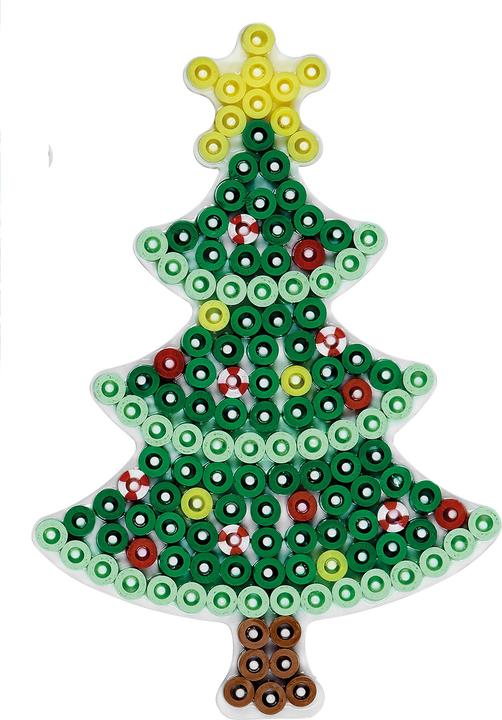 Hama Perlen Steckplatte – Weihnachtsbaum