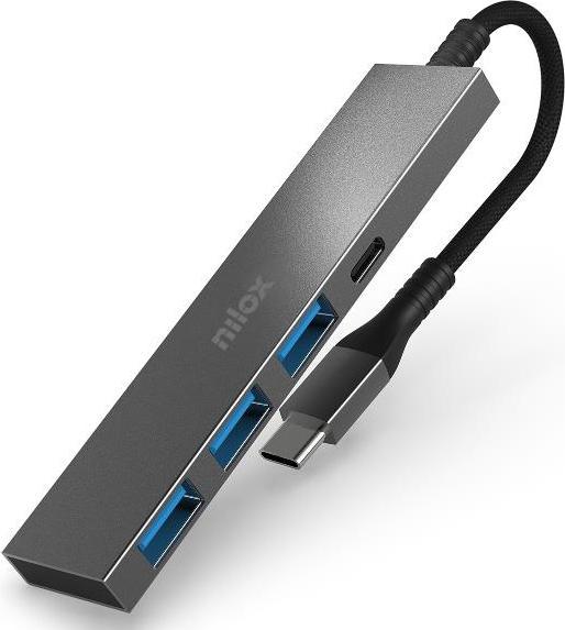 Actual product image Nilox HUB USB C 3XUSB 3.0 1XUSBC NXHUBUSBC02 (USB-C, 4 Ports)