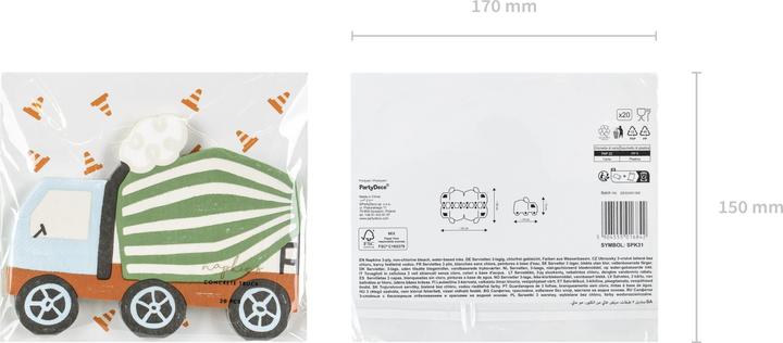 Immagine prodotto Partydeco Camion (20 x, 16 x 13 cm)