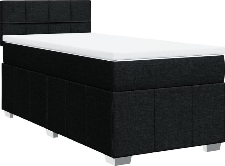 Produktbild vidaXL Bo x springbett mit Matratze 90 x 190 cm Stoff (90 x 190 cm)