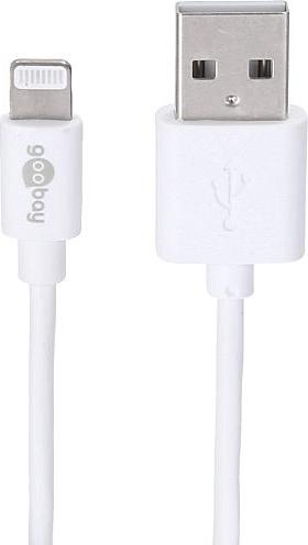 Actual product image Goobay Lightning USB charging and synchronisation cable (1 m, USB 2.0)