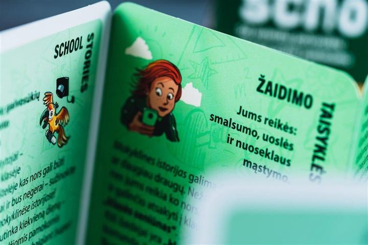 Actual product image Brain Games Black Stories School Stories | LT (Lithuanian)