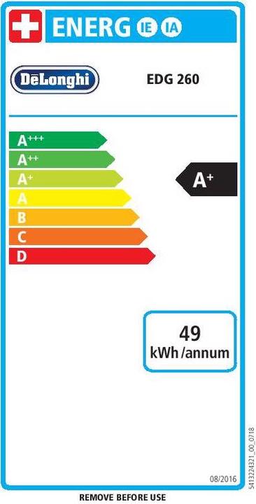Label énergétique De'Longhi Infinissima (NESCAFÉ Dolce Gusto)