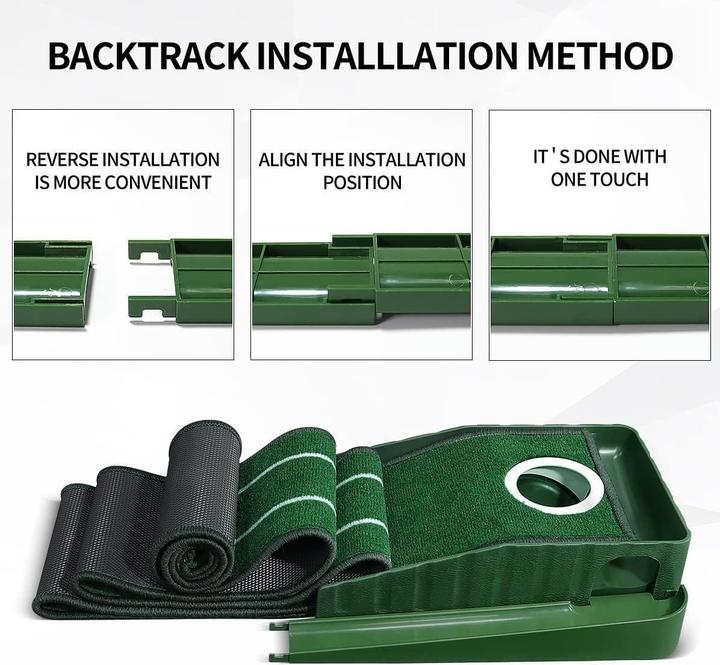 Image du produit Huaen Golf Putting Matte mit Auto Return 2,6 m