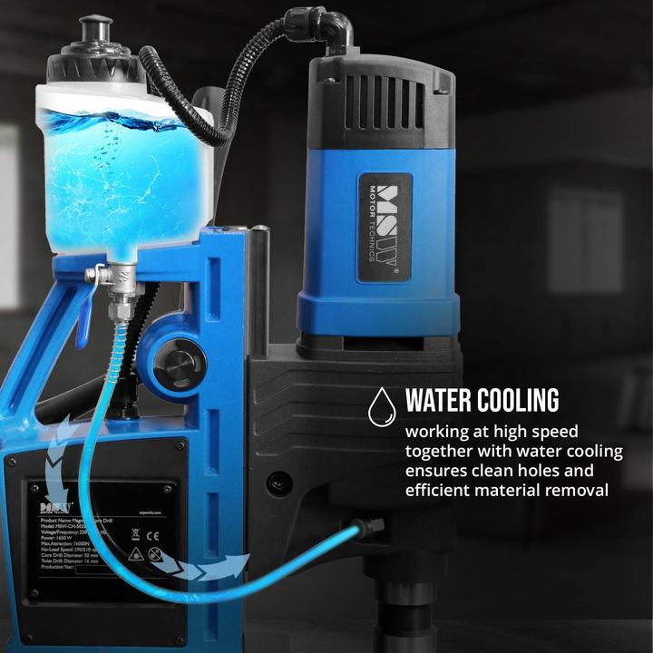 Produktbild MSW Magnet-Bohrmaschine 1650 W 290/510 U/min 16 kN für 16/50 mm Bohrer
