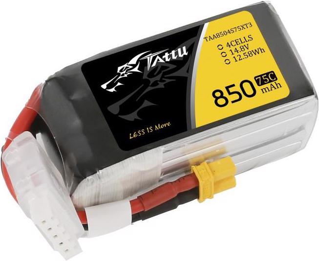 Produktbild Tattu RC-Akku LiPo 850 mAh 14.8 V 75C (14.80 V, 850 mAh)