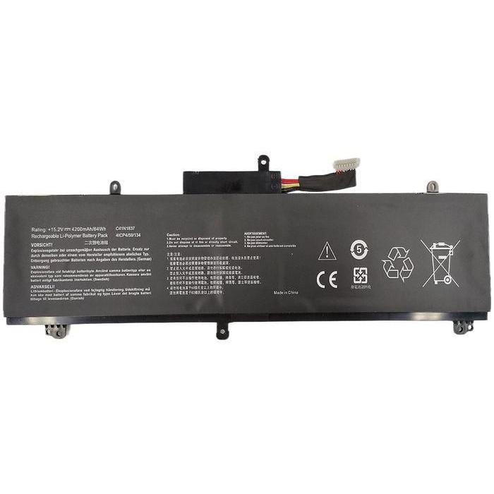 CoreParts 0B200-03380100-CP (4200 mAh), Notebook Akku, Schwarz