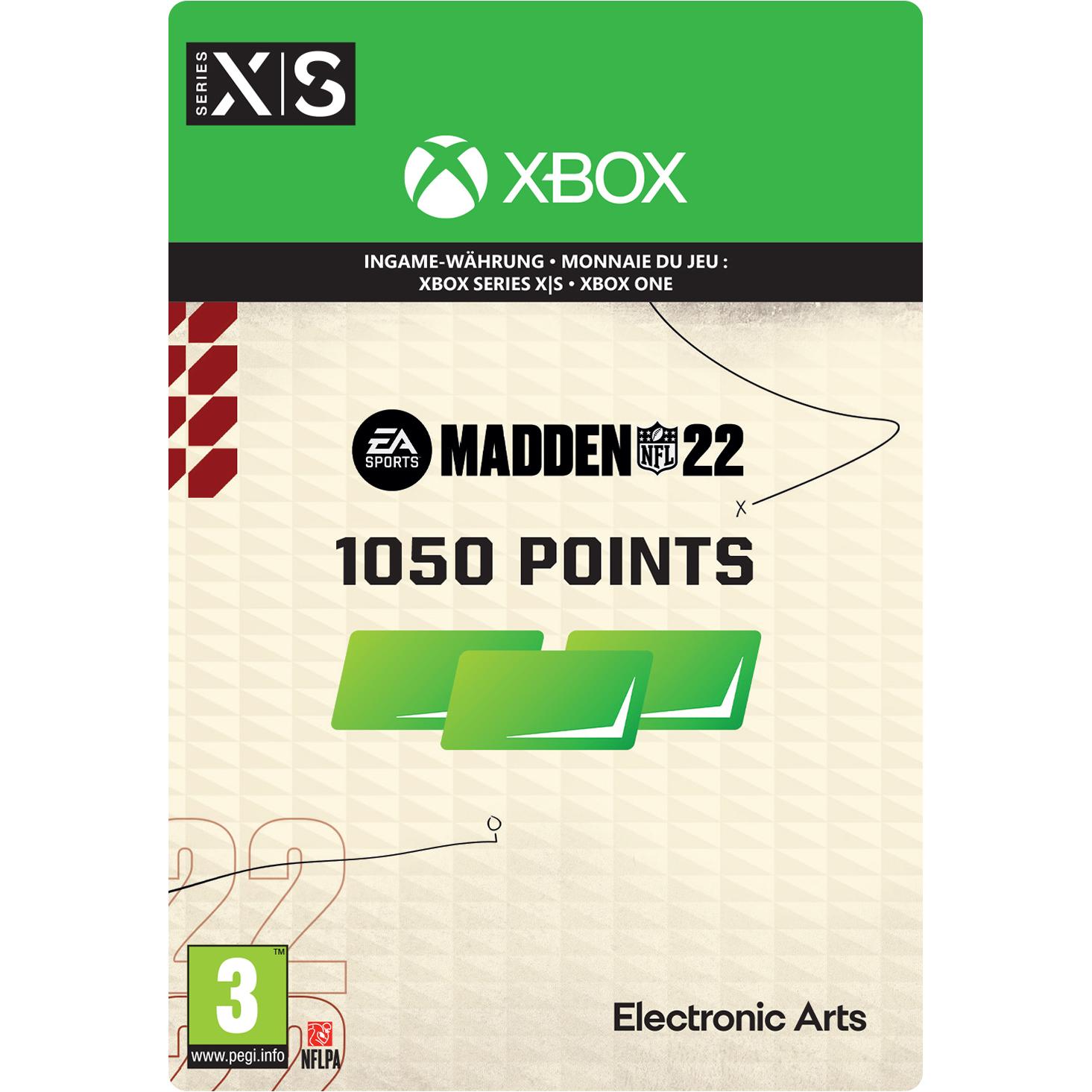 Microsoft Madden NFL 22 1050 Punkte (1.05 CHF), Ingame Währung