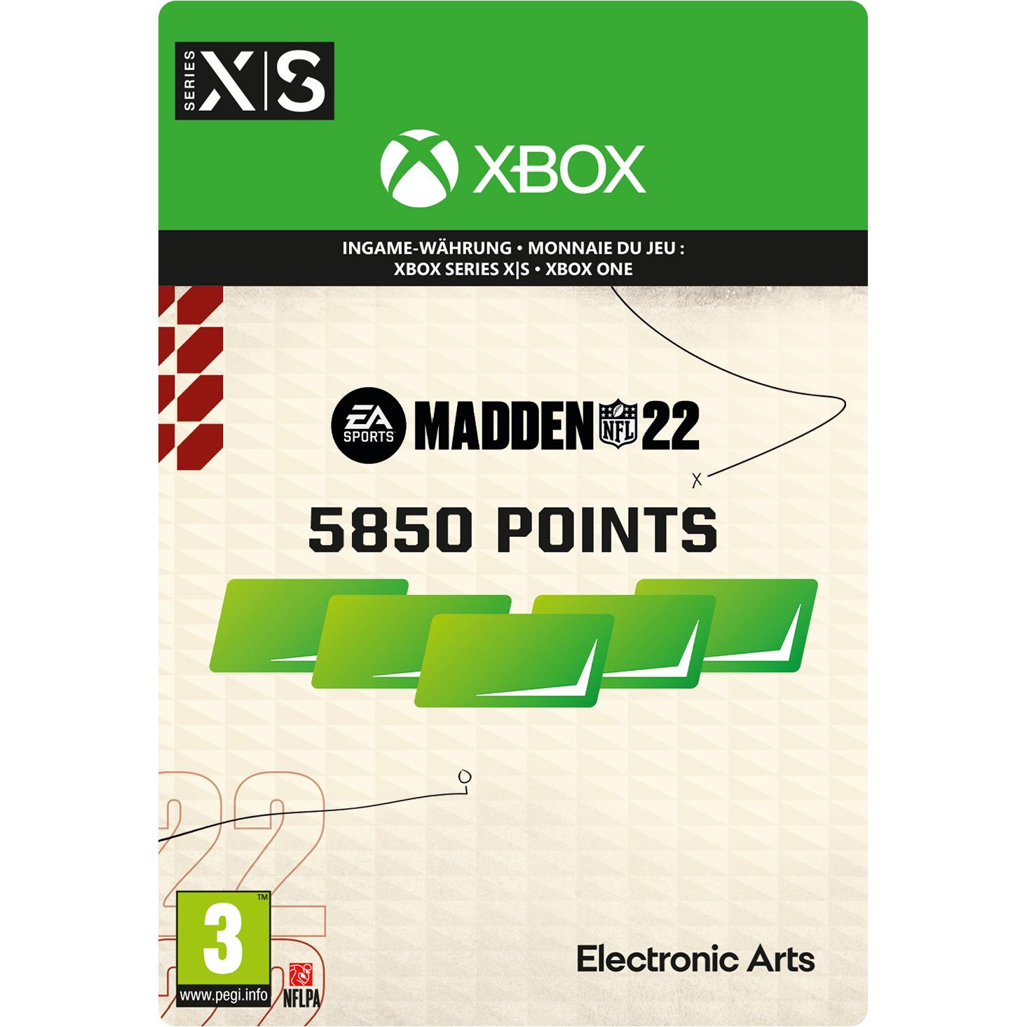 Microsoft Madden NFL 22 5850 Punkte (5850 CHF), Ingame Währung