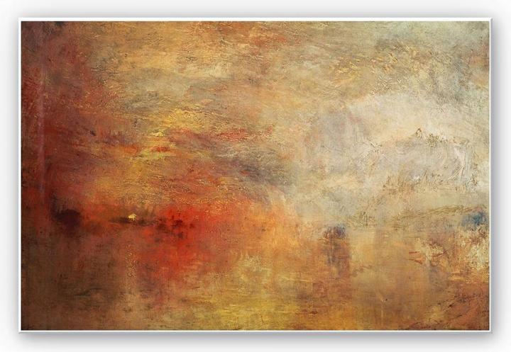 Produktbild Trenddeko Turner - Sonnenuntergang über einem See (45 x 30 cm)