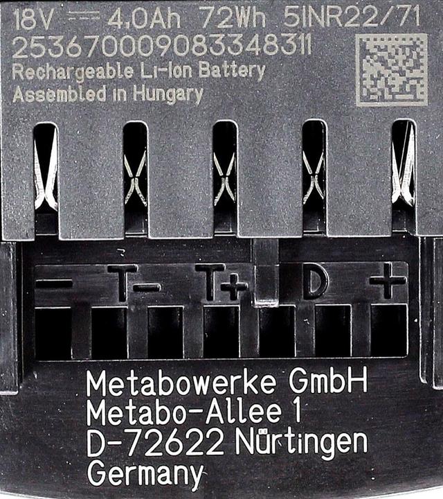 Produktbild Metabo Akkupack LiHD (18 V)