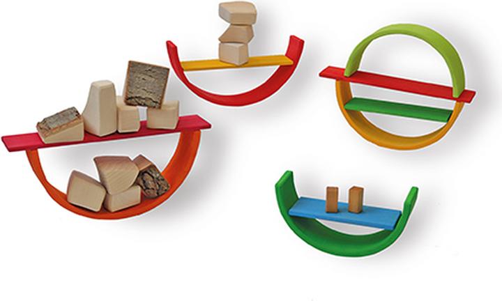 Actual product image Grimm's Building plates rainbow, 11 parts
