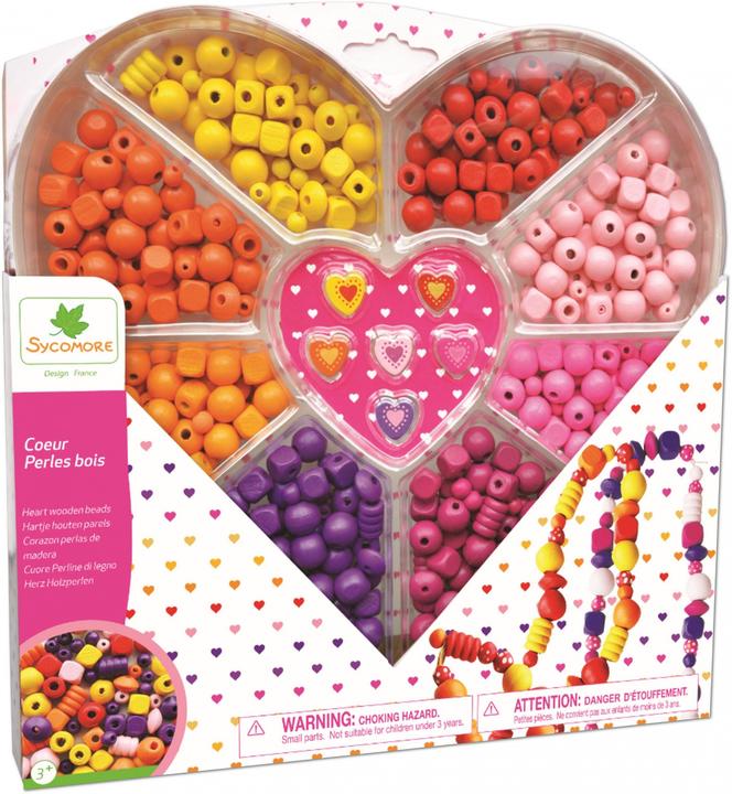 Sycomore Coffret Coeur Perles Bois (Fr-De-It)