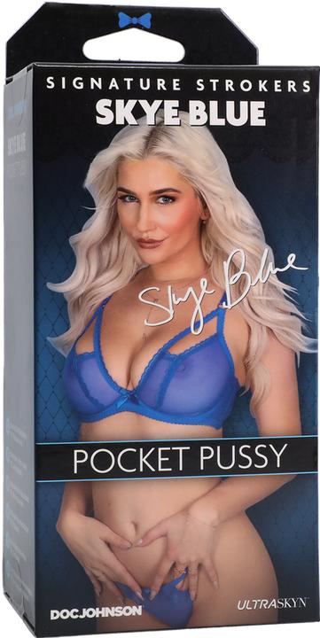 Actual product image Doc Johnson Skye Blue - ULTRASKYN Pussy Masturbator