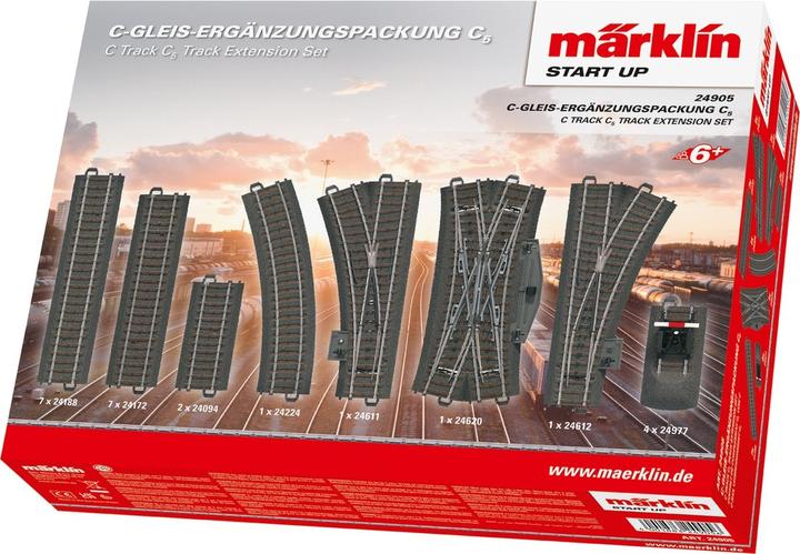 Produktbild Märklin H0 C-Gleis (mit Bettung) 24905 (Spur H0)