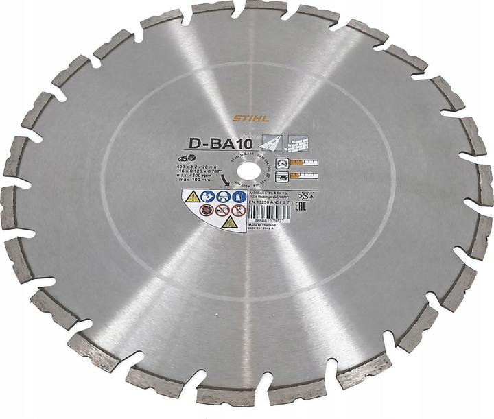 Immagine prodotto Stihl Doorslijpschijven D-BA10 Ã 400mm/16