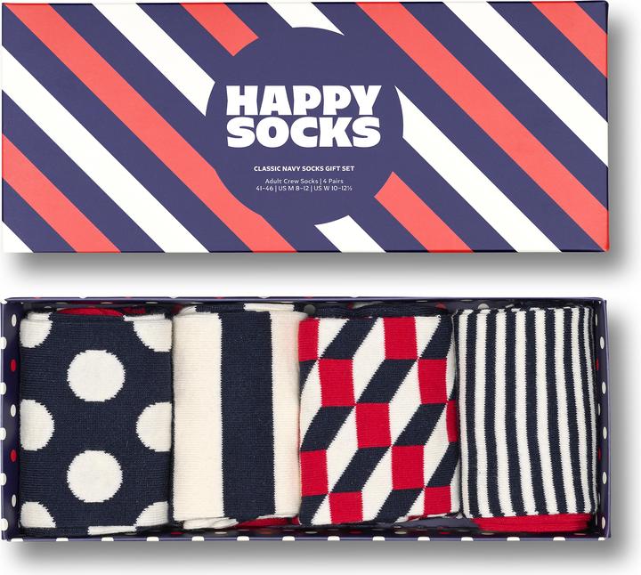 Image du produit Happy Socks Classic Navy Gift Set (paquet de 4, 41 - 46)