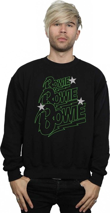 Produktbild David Bowie Multiple Neon Logo Sweatshirt (L)