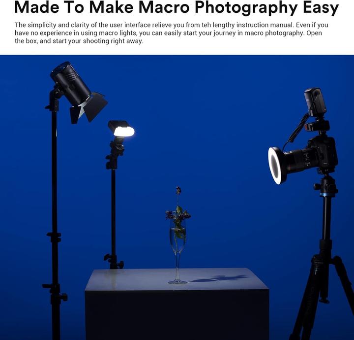 Productafbeelding Godox ML150II Macro Ringflitser (Macroflitser, Canon, Sony, Nikon, Pentax, Olympus, Fuji, Leica)