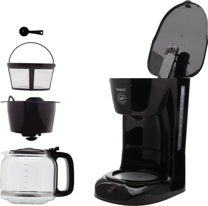 Actual product image Sogo DRIP COFFEE MAKER WITH GLASS JAR, - 1,8L - 950W