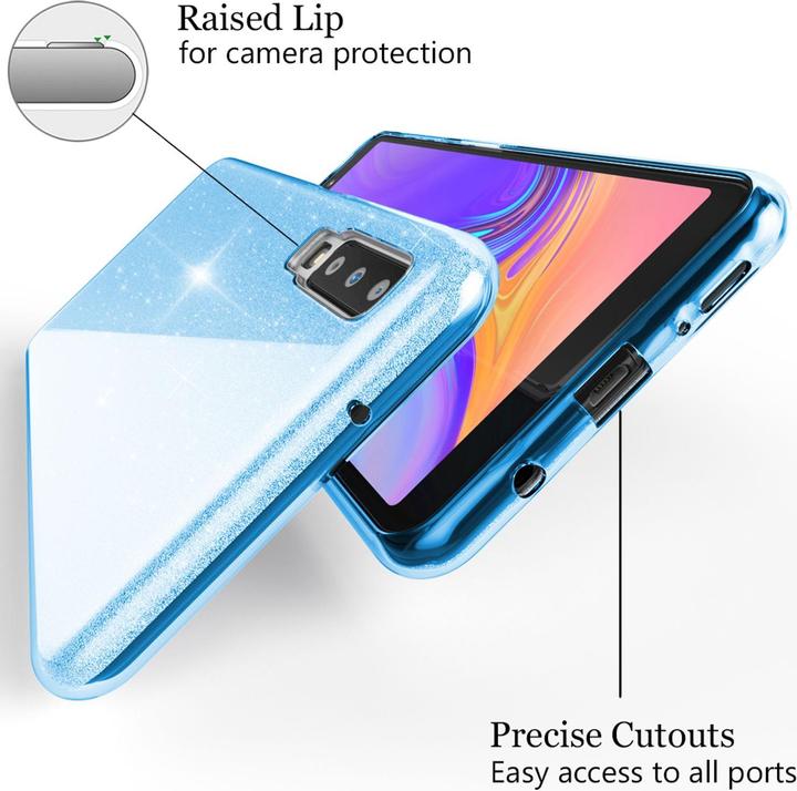 Immagine prodotto Nalia Coperchio del telefono cellulare Glitter (Samsung Galaxy A7 (2018))