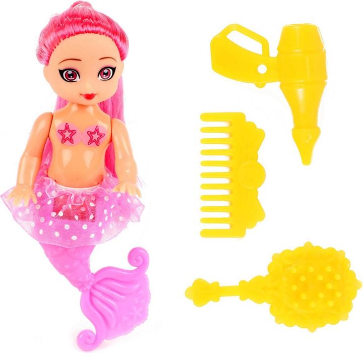 Actual product image Toi-Toys Mermaids Mermaid Doll with Combs, 12cm