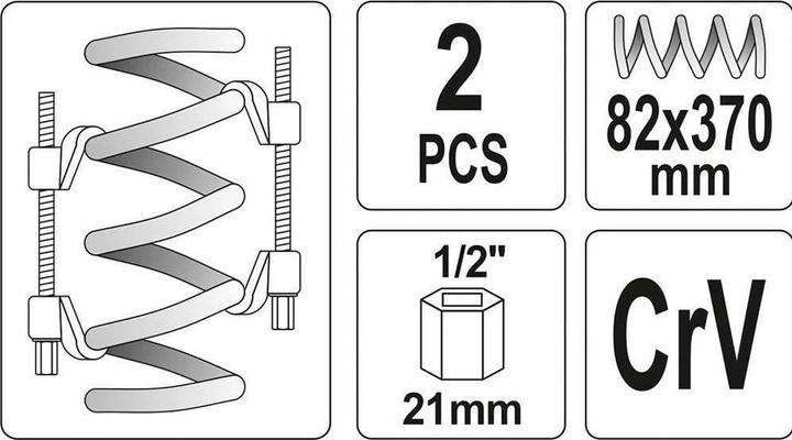 Image du produit Yato Extracteur de ressort d'amortisseur de voiture