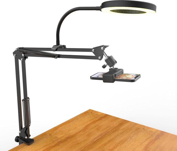 Actual product image Pozliv Overhead Tripod Mobile with Ring Light