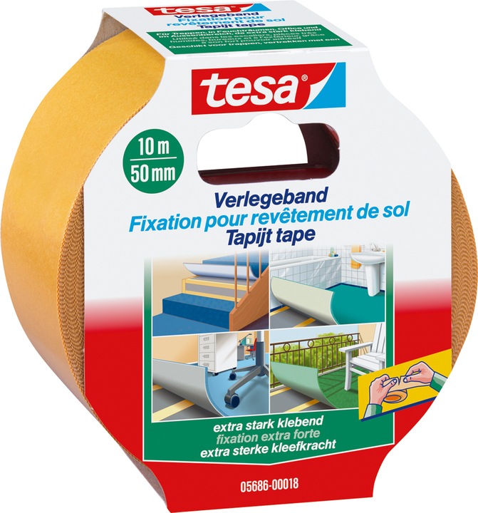 Produktbild tesa Verlegeband extra stark klebend, braun, 50 mm x 10 m (50 mm)