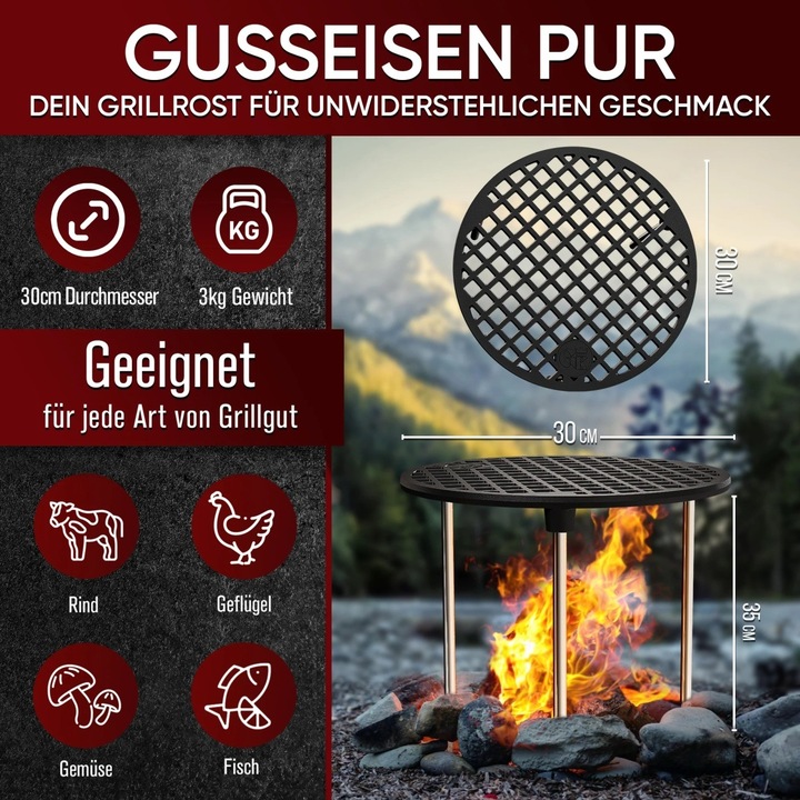 Produktbild Gusskönig Grillrost