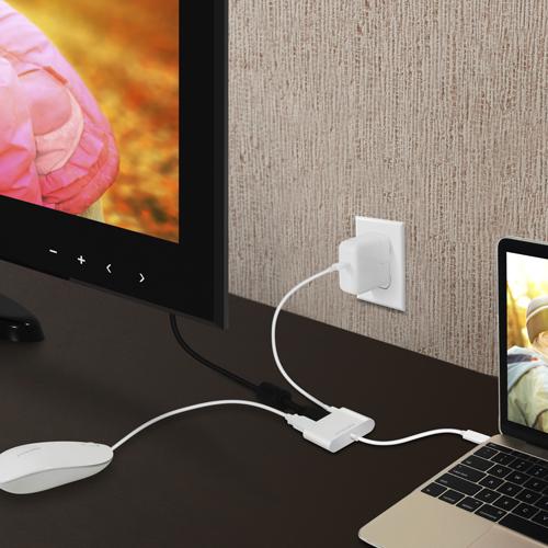 Immagine prodotto Macally USB-C zu HDMI 4K - Multiport Adatper (USB-C, 3 porte)