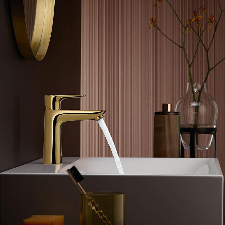 Produktbild hansgrohe Talis E Einhebel-Waschtischmischer 110 (polished gold optic)