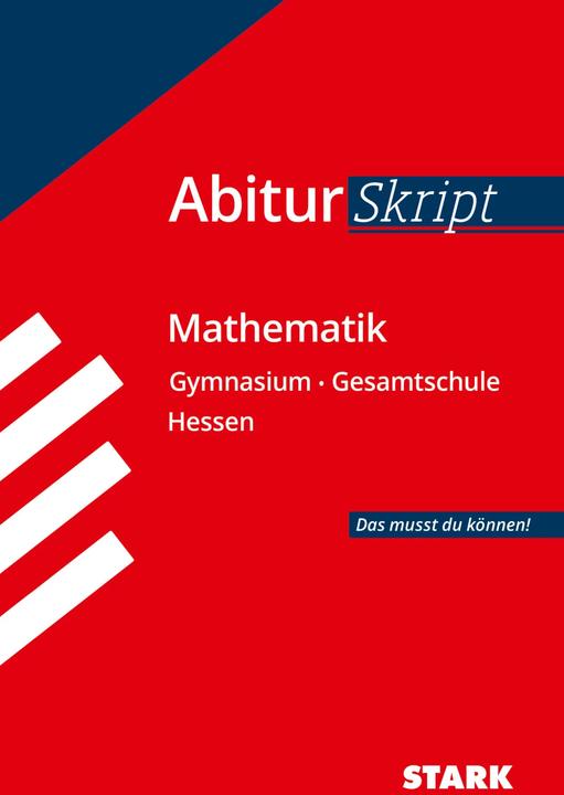 Produktbild Abiturskript Hessen Mathematik (Deutsch, Günther Weber, 2017)