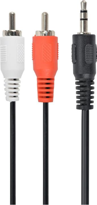 Produktbild Gembird 2xRCA, M/M Audio-Kabel (5 m, 3.5mm Klinke (AUX), Cinch)