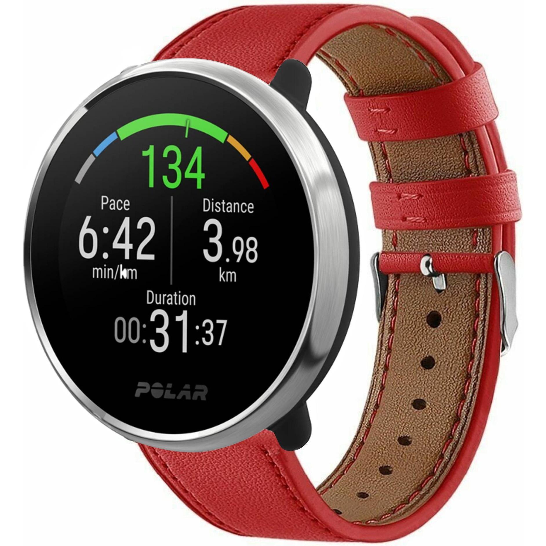 Strap-it Lederarmband (Leder, Unite), Uhrenarmband, Rot