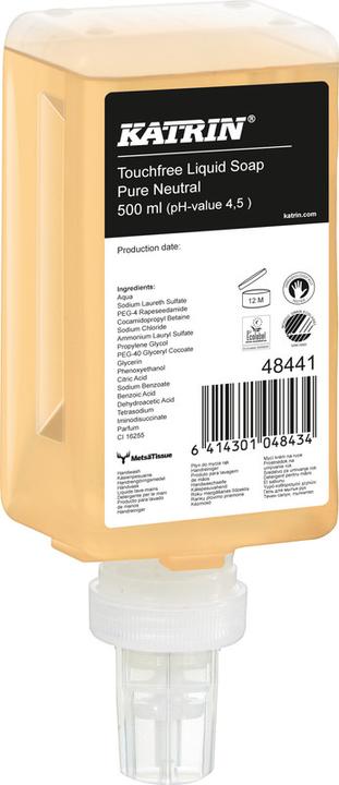 Actual product image Katrin Touchfree soap cartridge (Device, 500 ml)