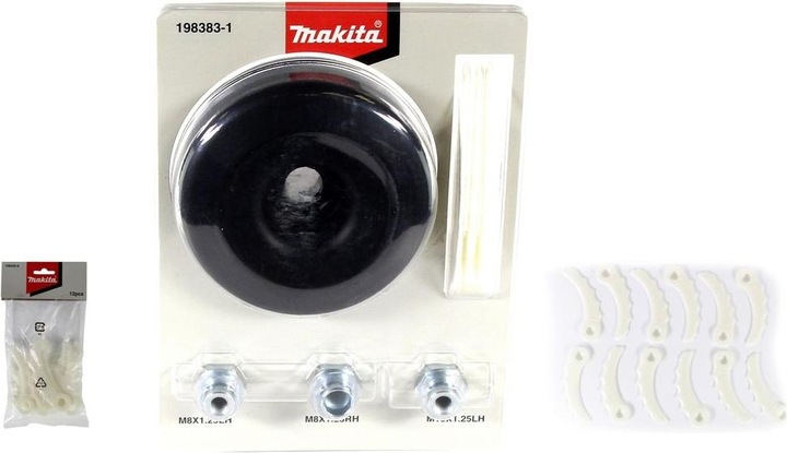 Actual product image Makita Knife head plastic set ( 198383-1 ) DUR accessories + 12 plastic knives for knife