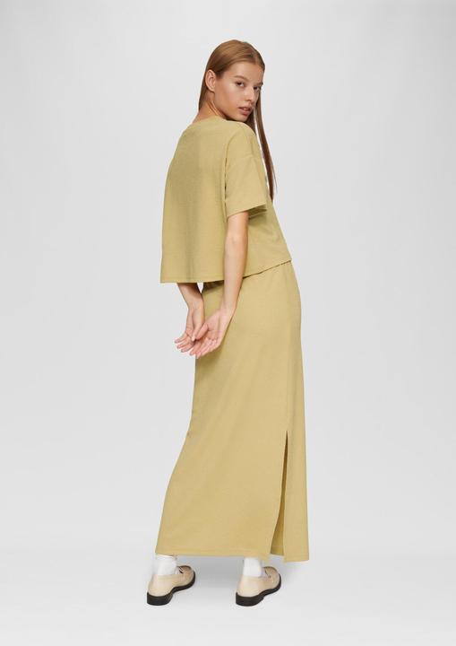 Actual product image S.Oliver T-Shirt Verkürztes Oversized T-Shirt mit Struktur (L)