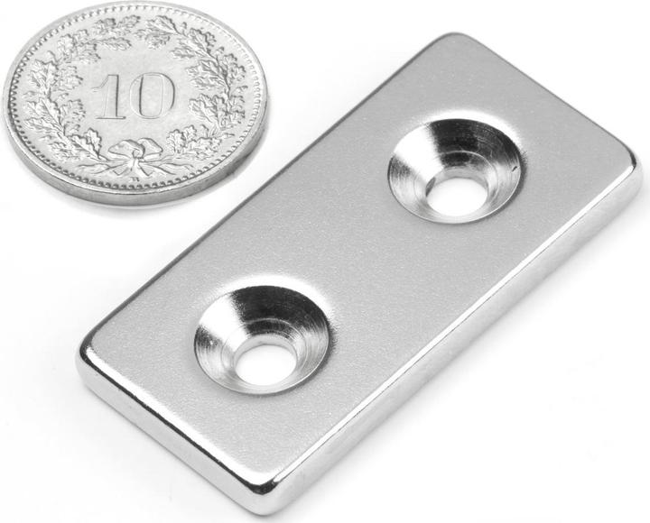 Produktbild Supermagnete Quadermagnet anschraubbar (1x)