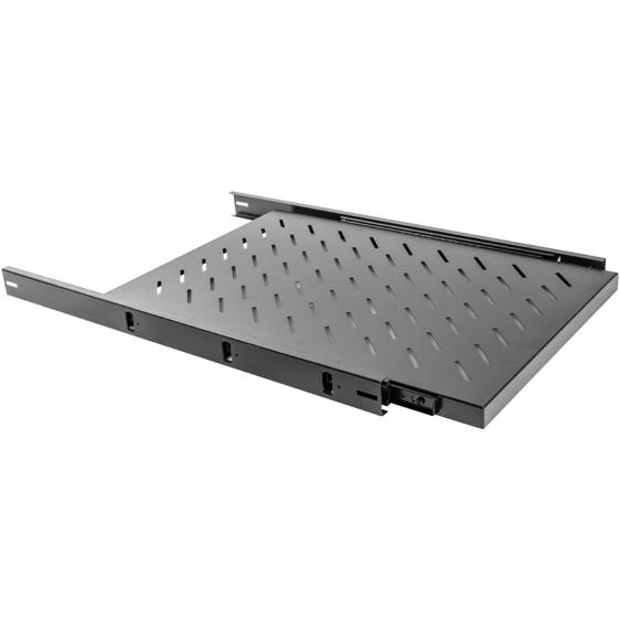 Lanberg festes Schiebefach 19 '1U / 465x750mm, maximale Tragfähigkeit bis 15kg schwarz, Serverschrank Zubehör, Schwarz