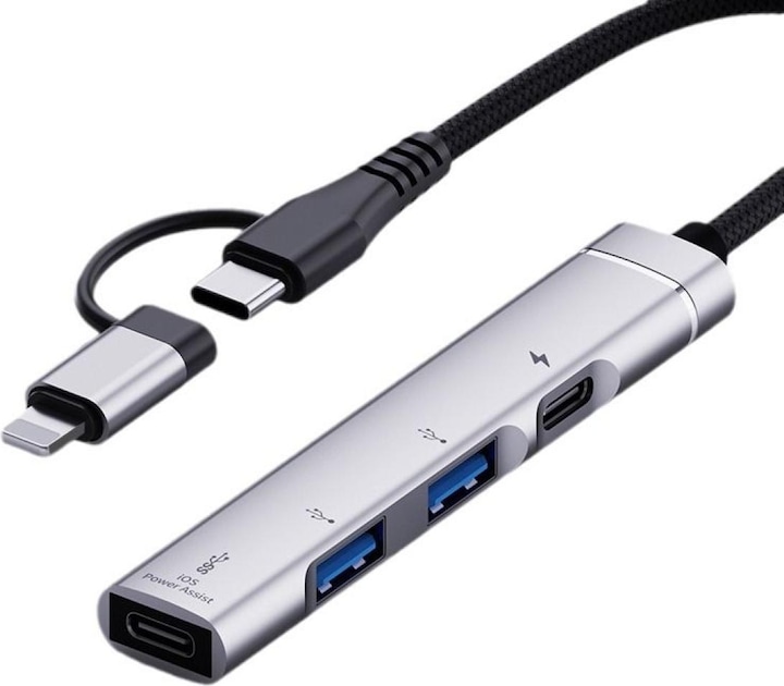 Produktbild PowerGuard 6-in-1 OTG Adapter (Lightning, USB Typ C)