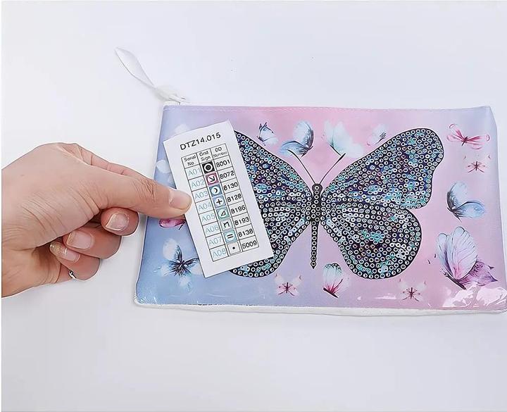 Actual product image Diamond Dotz Diamond Painting case butterfly