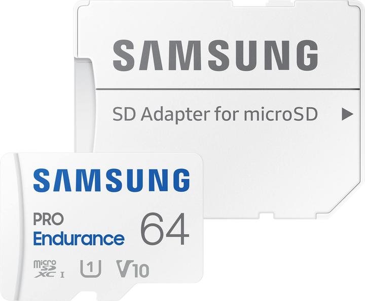 Image du produit Samsung PRO Endurance (64 Go, microSDXC, U1, UHS-I)
