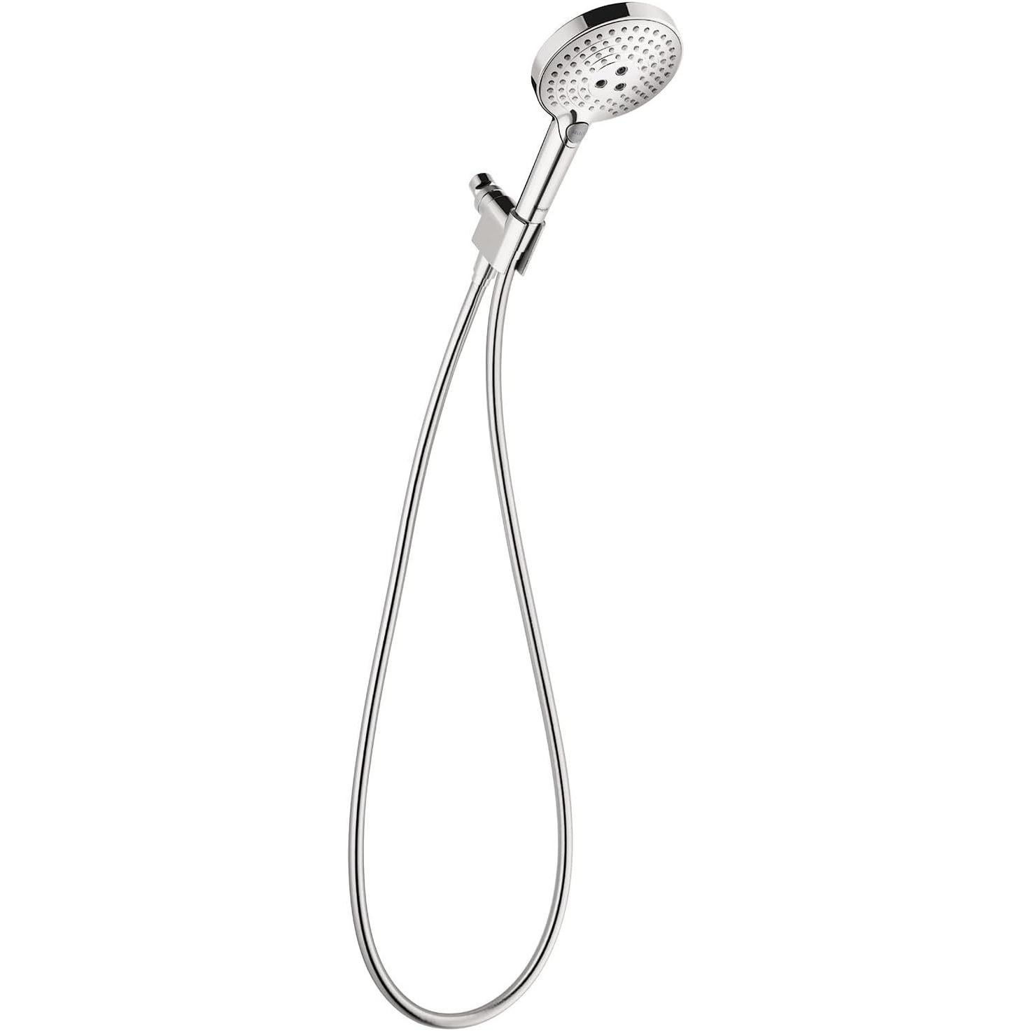 Hansgrohe Cromatura Soffione Doccia, Doccia Portatile Regolabile Con Pioggia, Massaggio E Tecnologia Anticalcare (3 Tipi Di Raggi)