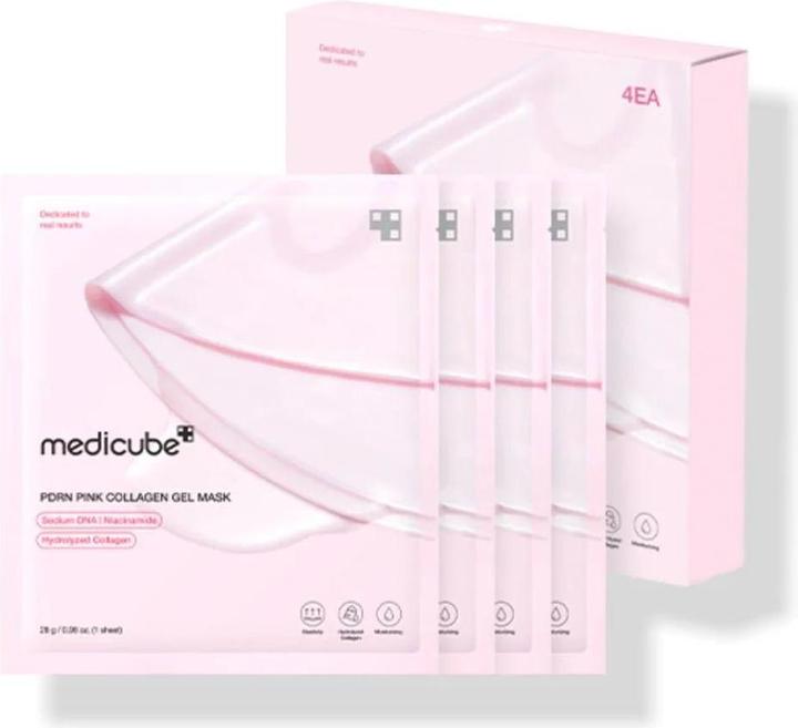 Actual product image Medicube PDRN Pink Collagen Gel Masks