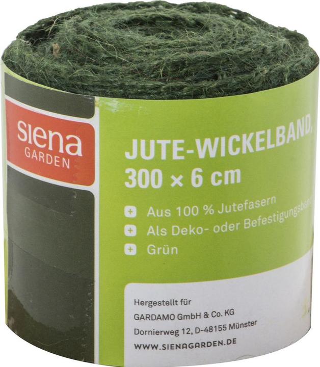 Siena Garden Ruban d'emballage en jute vert 300x6cm