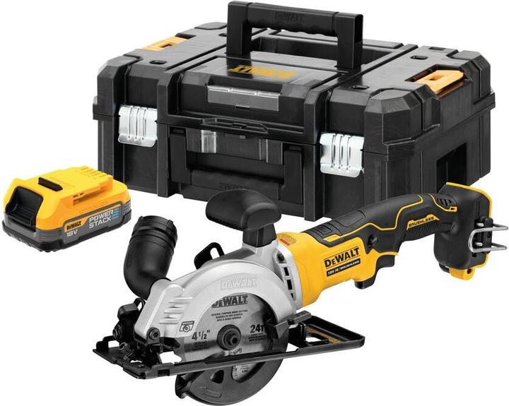 Actual product image DeWalt pilarka tarcz.bezszcz115mm,aku1,7ah tstak,18v