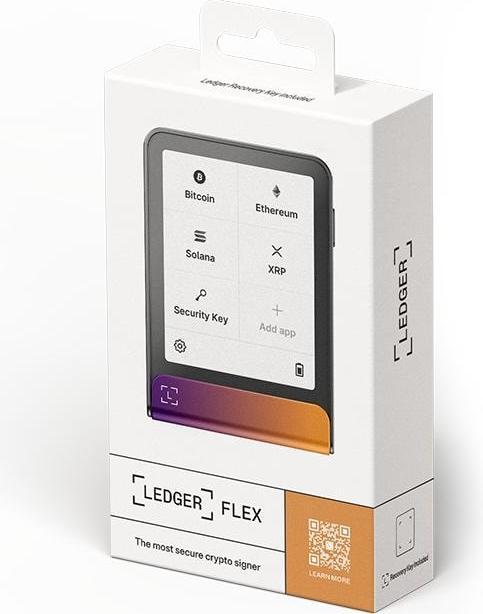 Immagine prodotto Ledger Flex inkl. Recovery Key (Ethereum Classic, Bitcoin, Cardano)