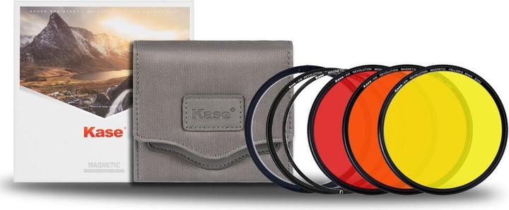 Produktbild Kase Revolution Black & White Kit (Red+Orange+Yellow filter/Adapter ring/Inlaid ring/Filter bag) 82mm (82 mm, Infrarot durchlass Filter)