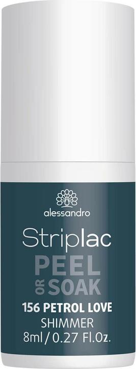 Image du produit Alessandro Striplac Peel ou Soak - Petrol Love (156 Petrol Love, Vernis à ongles peel off)